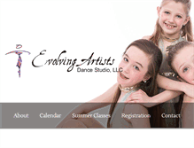 Tablet Screenshot of evolvingartistsdancestudio.com